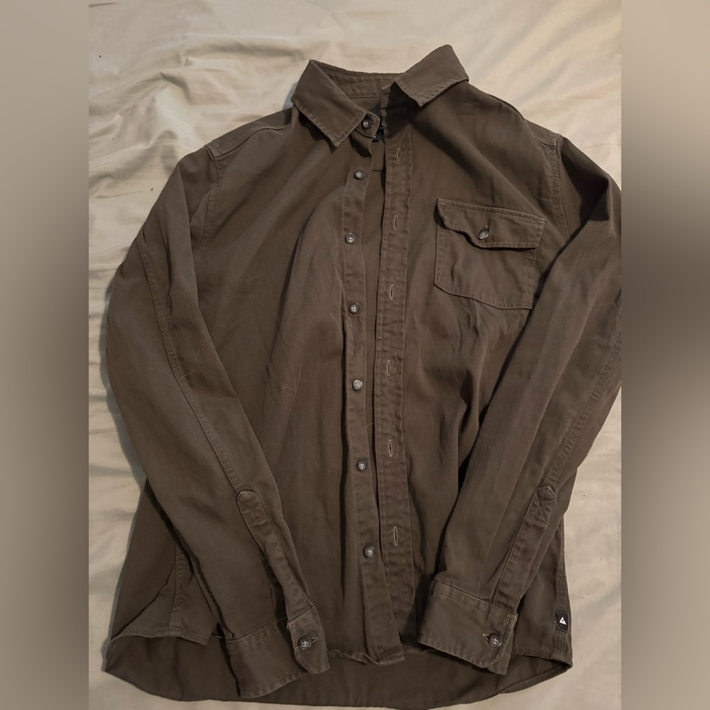American Giant - Olive Work Shirt - Men’s Large
